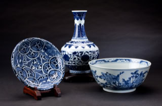 Beautiful blue coloure porcelain